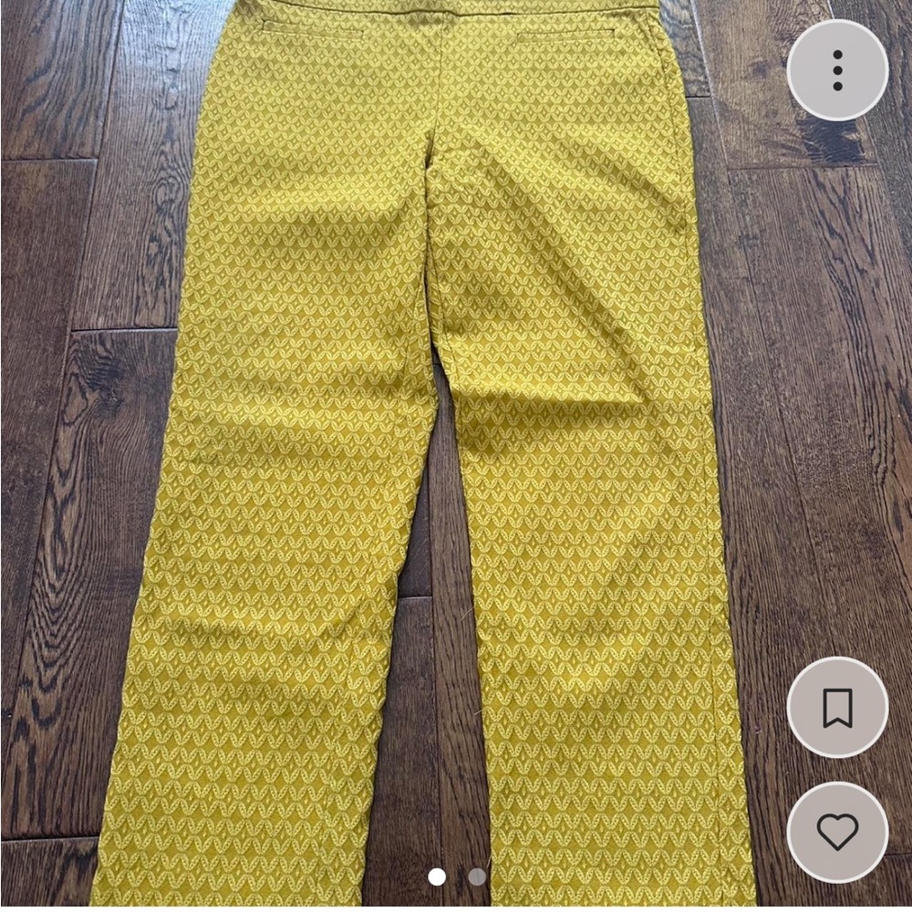 Attyre New York Yellow pants size 14 with front pockets